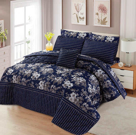 CHIC SUMMER KING COMFORTER SET – 7 PCS #NCS136