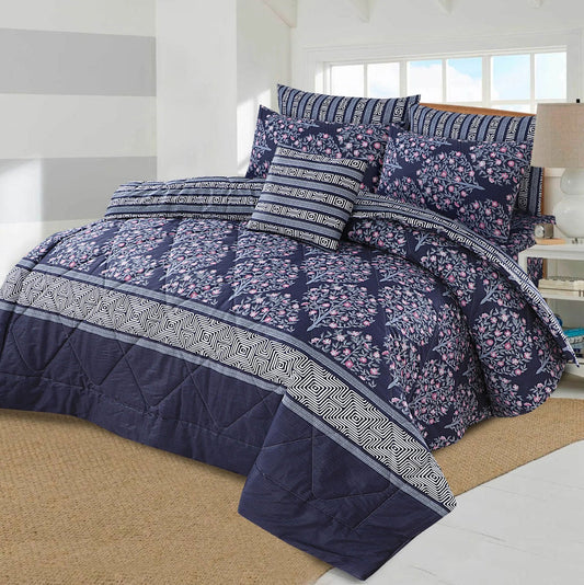 HAZEL SUMMER KING COMFORTER SET – 7 PCS #NCS126