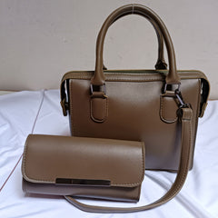 ELITE 2PC HAND BAG OLIVE